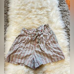 Multicolor Striped Shorts